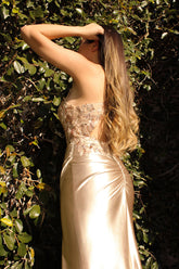 Satin and Lace Stella Gown